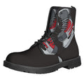 Ice Hockey Skates Print Lace-Up Boots