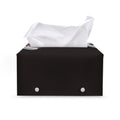 Ice Hockey Skates Print Leather Tissue Box Cover