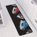 Ice Hockey Skates Print Long Kitchen Mat