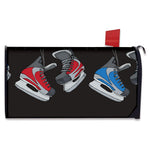 Ice Hockey Skates Print Mailbox Cover