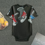 Ice Hockey Skates Print Men's Bodysuit