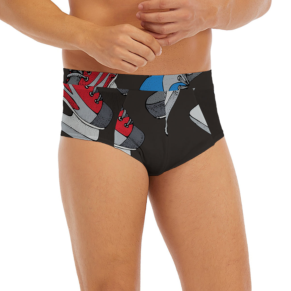 Ice Hockey Skates Print Men's Briefs