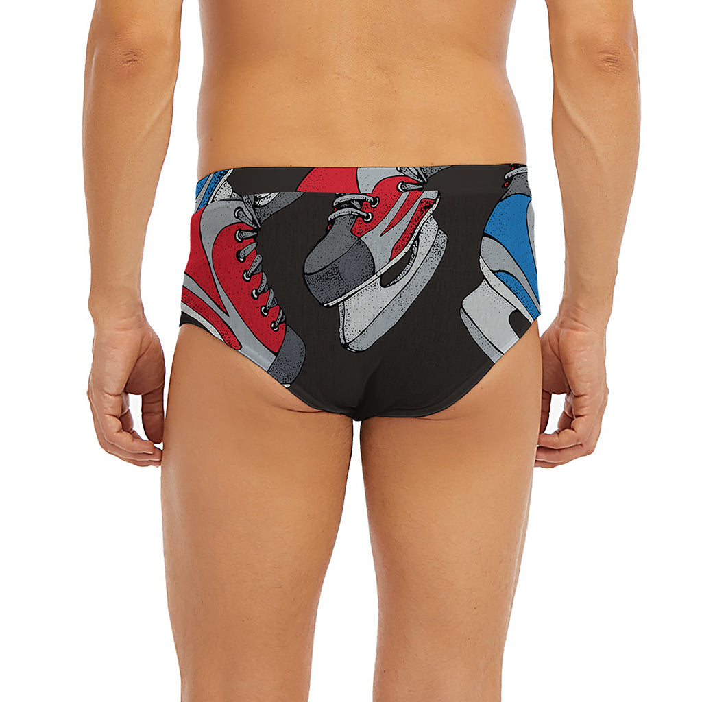 Ice Hockey Skates Print Men's Briefs
