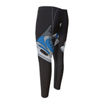 Ice Hockey Skates Print Men's Compression Pants