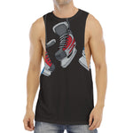 Ice Hockey Skates Print Men's Muscle Tank Top