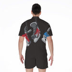 Ice Hockey Skates Print Men's Rompers