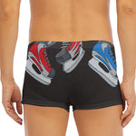 Ice Hockey Skates Print Men's Short Boxer Briefs