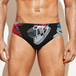 Ice Hockey Skates Print Men's Swim Briefs