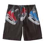 Ice Hockey Skates Print Men's Swim Trunks