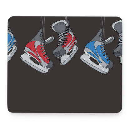 Ice Hockey Skates Print Mouse Pad