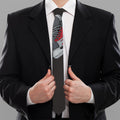 Ice Hockey Skates Print Necktie