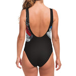 Ice Hockey Skates Print One Piece Swimsuit