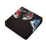 Ice Hockey Skates Print Outdoor Seat Cushion Cover
