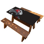 Ice Hockey Skates Print Picnic Table Cover