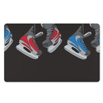 Ice Hockey Skates Print Polyester Doormat