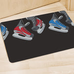 Ice Hockey Skates Print Polyester Doormat