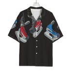 Ice Hockey Skates Print Rayon Hawaiian Shirt