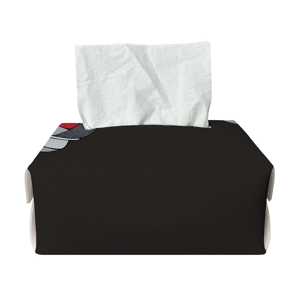 Ice Hockey Skates Print Rectangle Tissue Box Cover