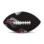 Ice Hockey Skates Print Rugby Ball