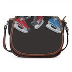Ice Hockey Skates Print Saddle Bag