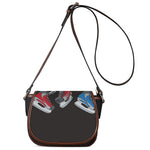 Ice Hockey Skates Print Saddle Bag