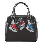 Ice Hockey Skates Print Shoulder Handbag