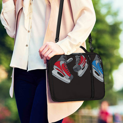 Ice Hockey Skates Print Shoulder Strap Bible Bag