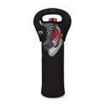 Ice Hockey Skates Print Single Neoprene Wine Tote