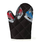 Ice Hockey Skates Print Single Oven Mitt