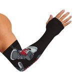 Ice Hockey Skates Print Sun Protection Arm Sleeves