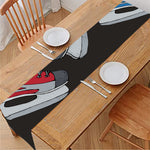 Ice Hockey Skates Print Table Runner