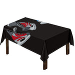 Ice Hockey Skates Print Tablecloth