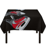 Ice Hockey Skates Print Tablecloth
