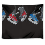 Ice Hockey Skates Print Tapestry