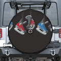 Ice Hockey Skates Print Tire Cover With Camera Hole