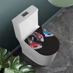 Ice Hockey Skates Print Toilet Lid Cover