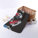 Ice Hockey Skates Print Towel