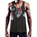Ice Hockey Skates Print Men's Workout Tank Top