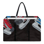 Ice Hockey Skates Print Utility Tote Bag