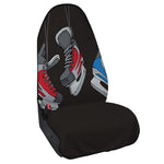 Ice Hockey Skates Print Waterproof Car Seat Cover