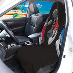 Ice Hockey Skates Print Waterproof Car Seat Cover