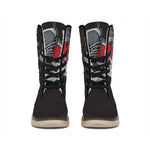 Ice Hockey Skates Print Winter Boots