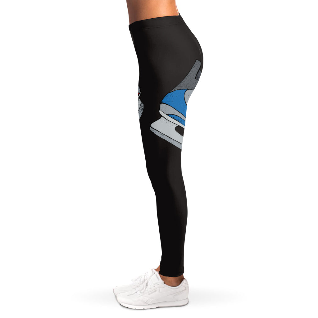 Ice Hockey Skates Print Women's Leggings