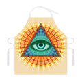 Illuminati Eye of Providence Print Adjustable Apron