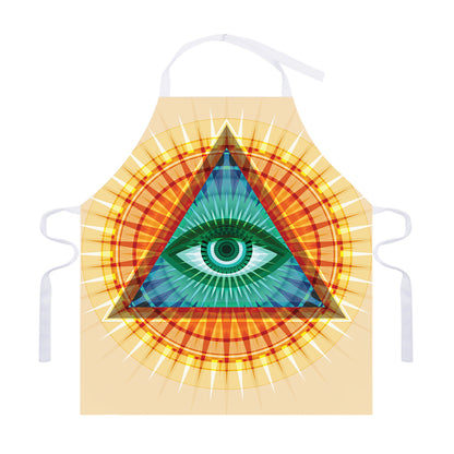 Illuminati Eye of Providence Print Adjustable Apron