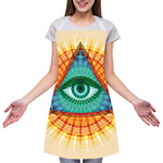 Illuminati Eye of Providence Print Adjustable Apron