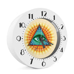 Illuminati Eye of Providence Print Alarm Clock