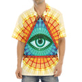 Illuminati Eye of Providence Print Aloha Shirt