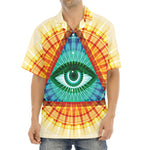 Illuminati Eye of Providence Print Aloha Shirt