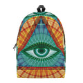 Illuminati Eye of Providence Print School Backpack